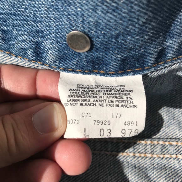 Vintage 1980's Levi's Red Tab Jean Jacket - Picture 8 of 8